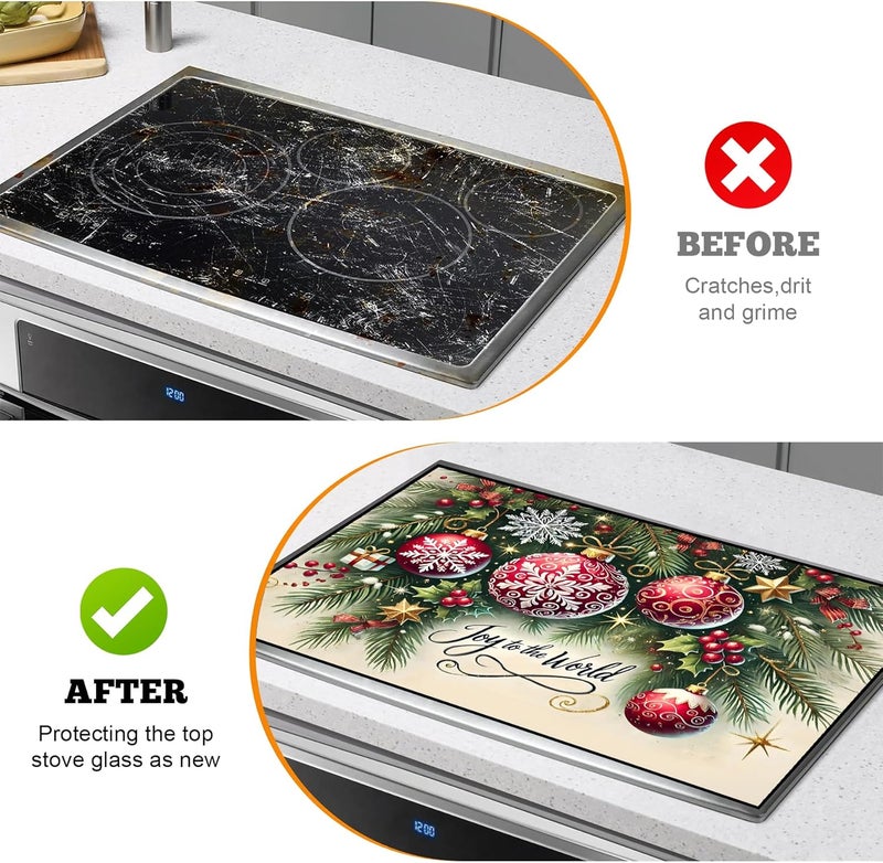 AOHMPT Stove Top Cover for Electric Stove: 28''×20'' Stove Cover Elevate Your Kitchen Reliable Heat Protection,Non-Slip Kitchen Decor (MAI-Y2410006) - Image 5
